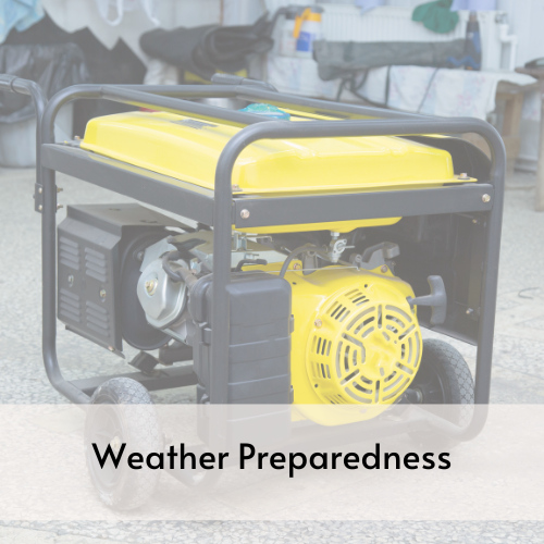 Image of yellow and black portable generator.